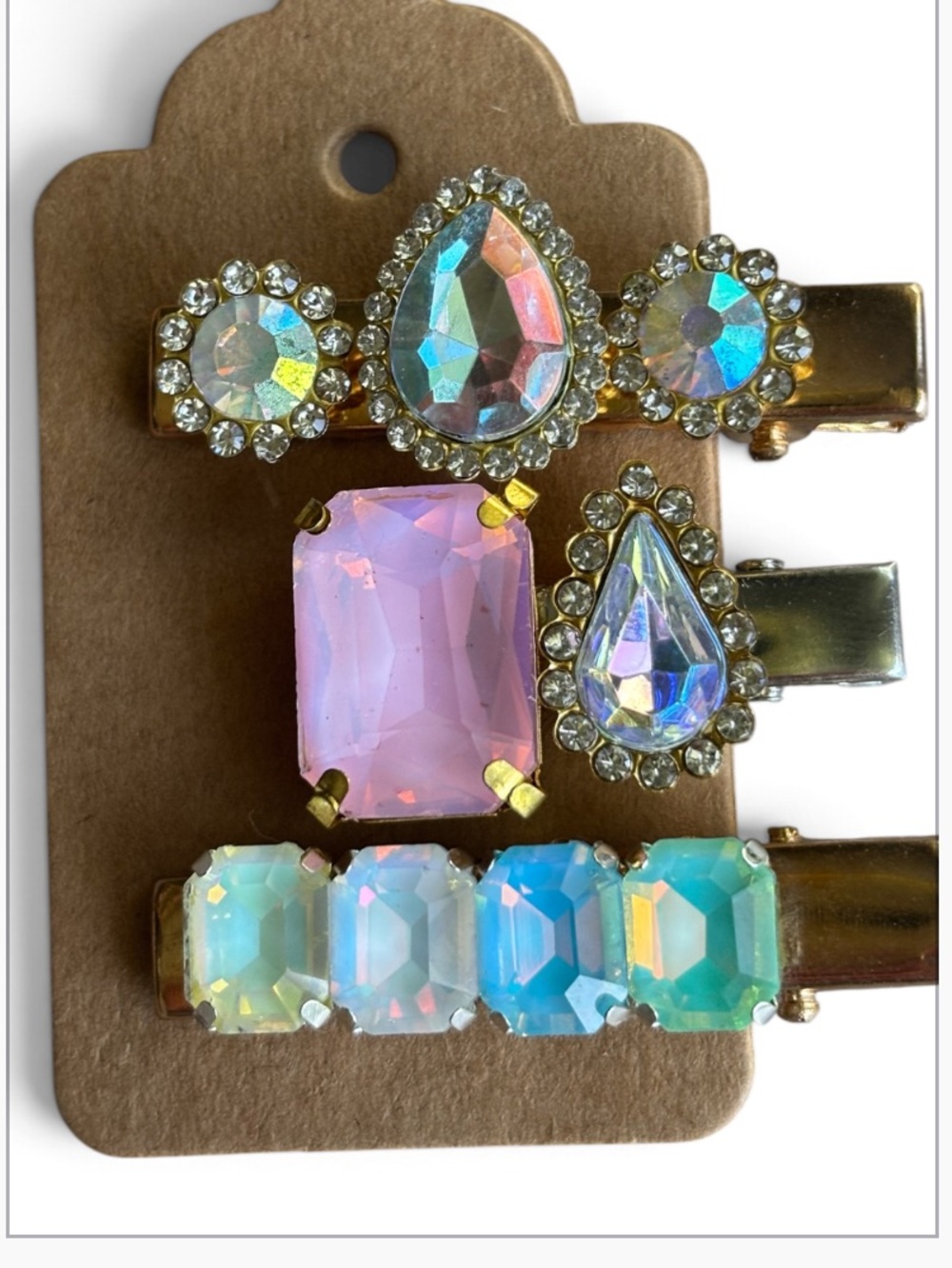 Set of 3 Handmade Hair Candy Clips